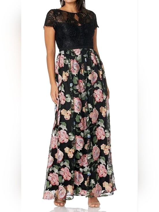 Adrianna Papell Dresses & Skirts - Adriana Papell Embroidered Maxi NWT Retail $299